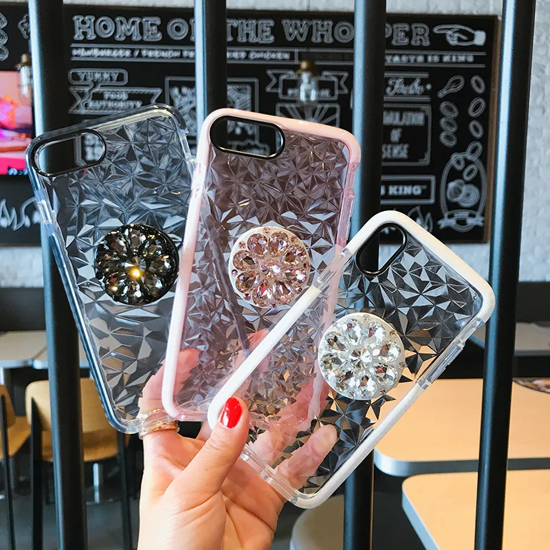 Чехол с 3D алмазным держателем для iPhone 11 Pro 7 8 Pluse XR XS MAX 6 6s анти осенний чехол