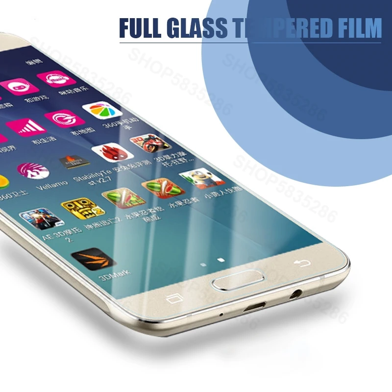 Защитное стекло 100D для Samsung Galaxy A3 A5 A7 J3 J5 J7 2016 2017 J2 J4 Core Prime закаленное экрана |