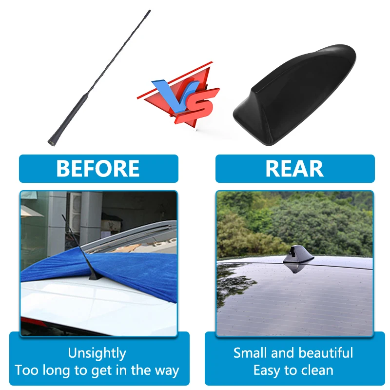 Автомобильная декоративная наклейка на крышу радиоантенна универсальный