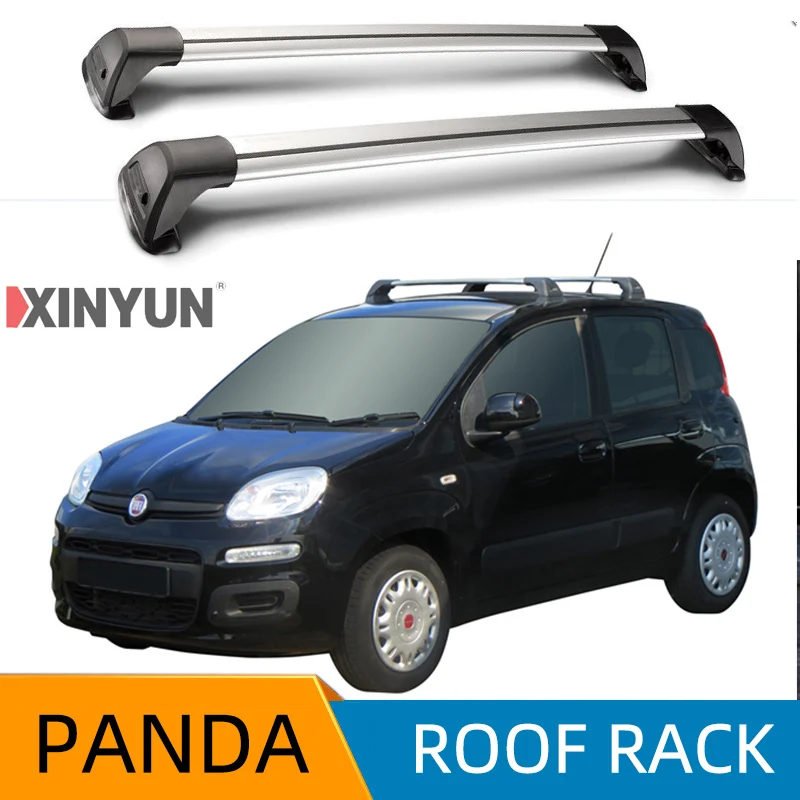 

SHITURUI for FIAT PANDA 5 DOOR HATCH 2013 - 2020 Cerato Ultra Quiet Truck Roof Bar Car Special Aluminum Alloy Belt Lock
