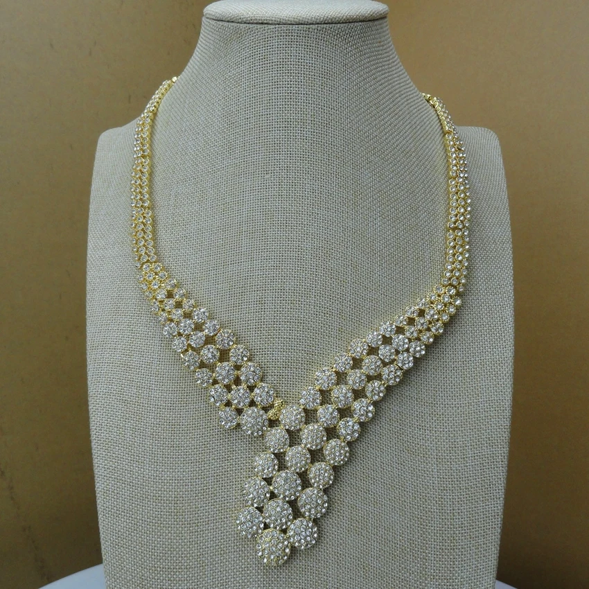 Женский комплект ювелирных изделий Yuminglai в африканском стиле золотого цвета FHK6602