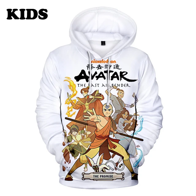 

The Last Airbender Hoodie Animationed 3D Kids Sweatshirt Funny Men's Hoodies Students Daily Casual Pullover Plus Size Clothing