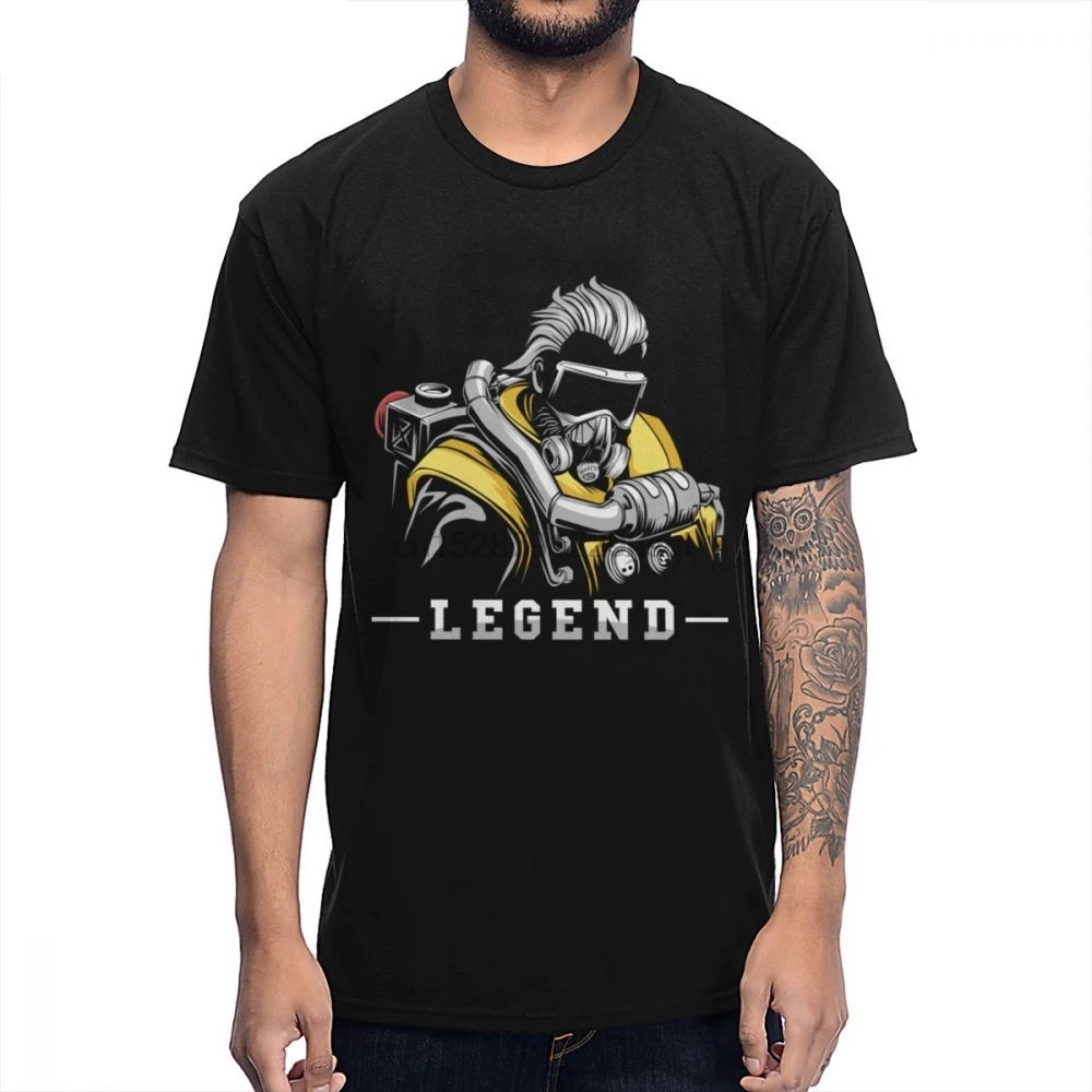Toxic Trapper Caustic Nox Gas APEX Legends игровая футболка для человека уникальный дизайн с