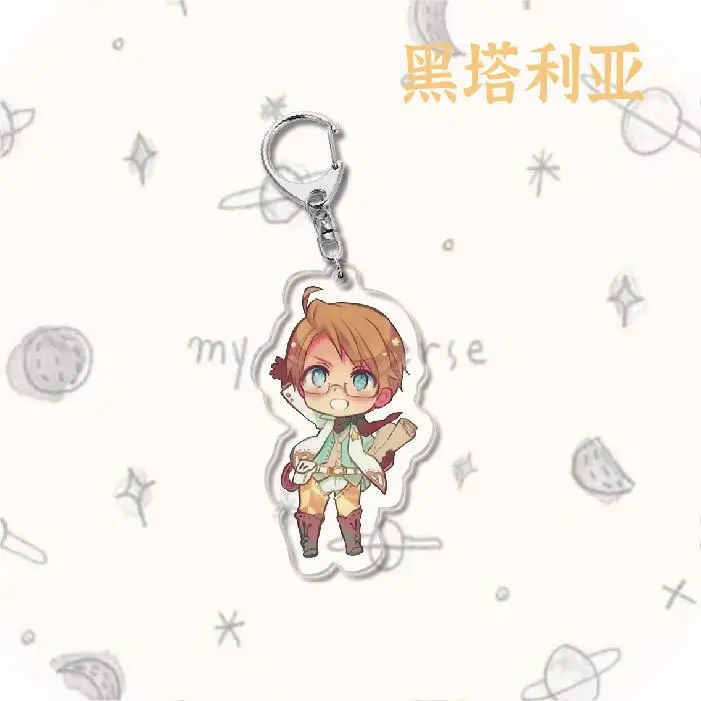 Брелок для ключей в стиле аниме милое портмоне с животными и щенком Хеталии оси