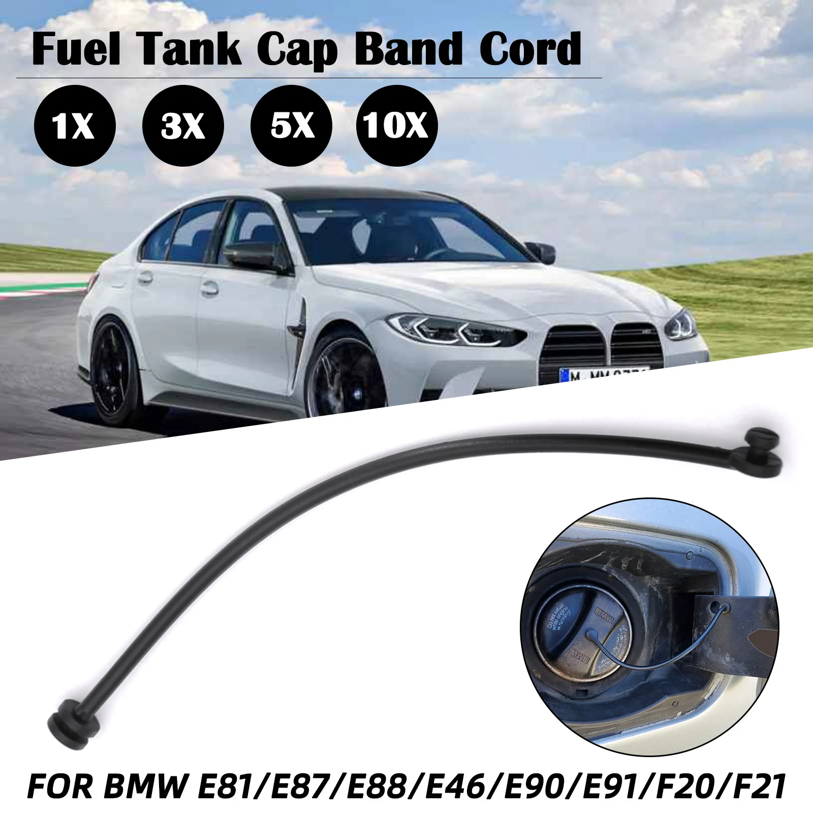 Line Cable Wire Petrol Diesel Car Replacement Oil Fuel Cap Tank Cover 16117193372 for BMW 1 3 5 7 series X1 X3 X4 X5 X6 Z4 Mini3 |