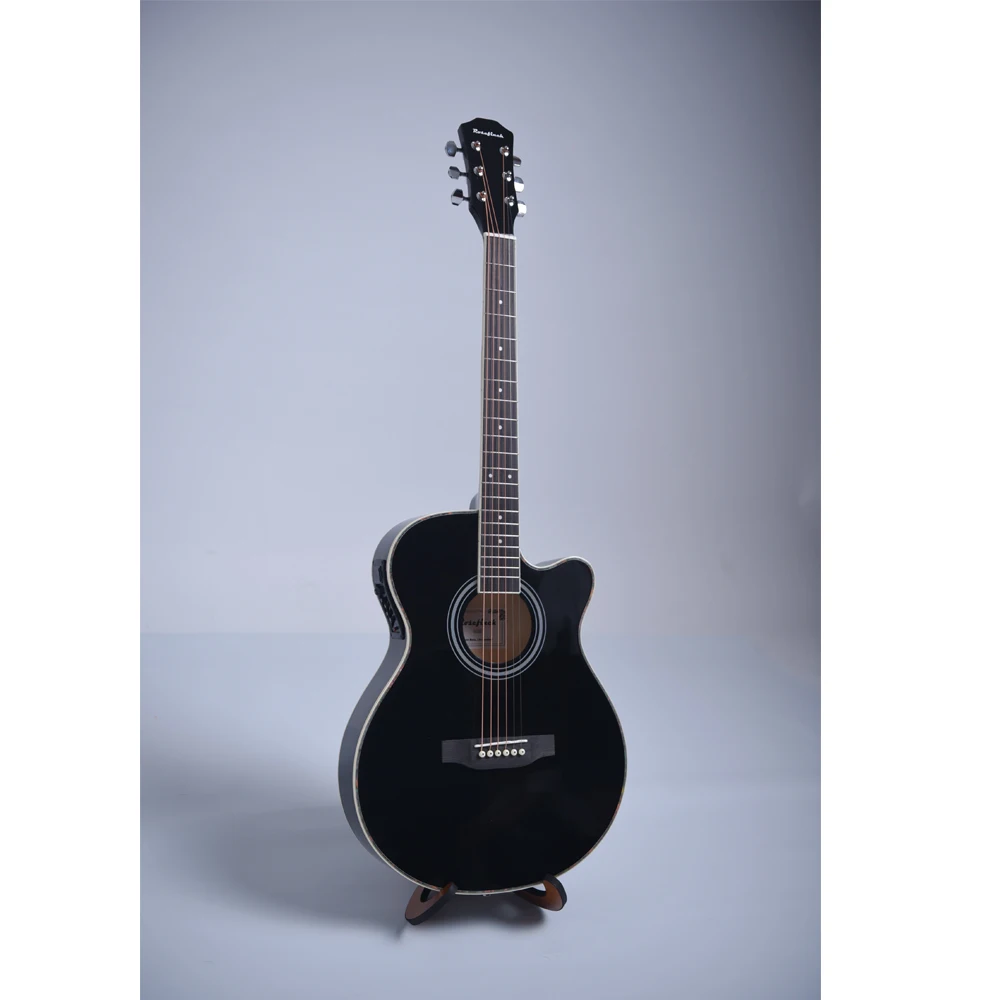 40 дюймовая Акустическая гитара для начинающих Basewood 6 струнная Tochigi Ukulele с черной