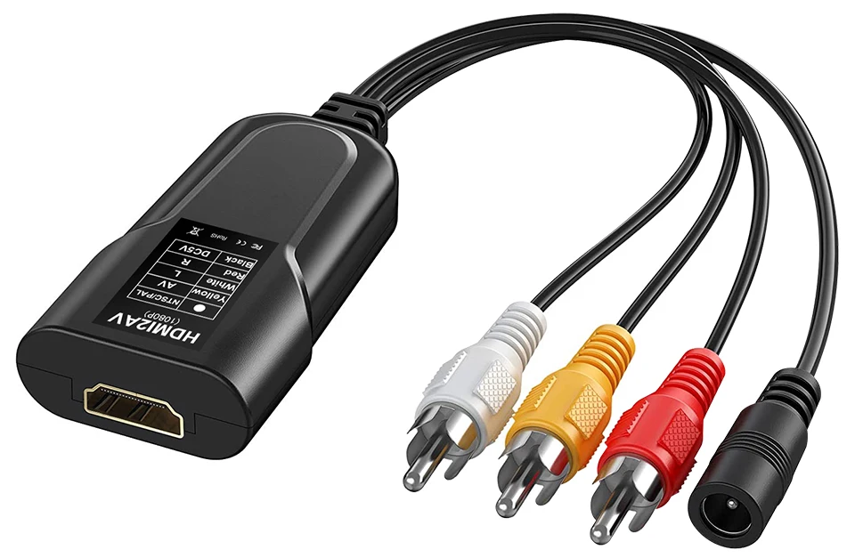 HDMI в RCA композитный AV видео аудио конвертер адаптер Поддержка NTSC PAL для XBOX PS3 PS4 TV STB