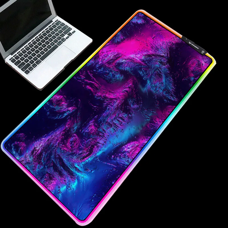 Синяя фиолетовая текстура HD-изображение с HD-печатью RGB коврик для мыши красочный