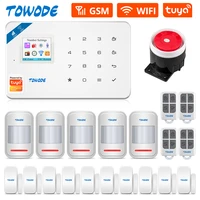 towode wifi gsm tuya smart alarm system 6 languages switchable phone remote control home security motion detection alarm kit