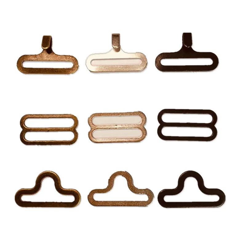 

100 sets Bow Tie Hardware Necktie Hook Bow Tie or Cravat Clips Fastener to Make Adjustable Strap on Bow Tie dip 19mm copper gold