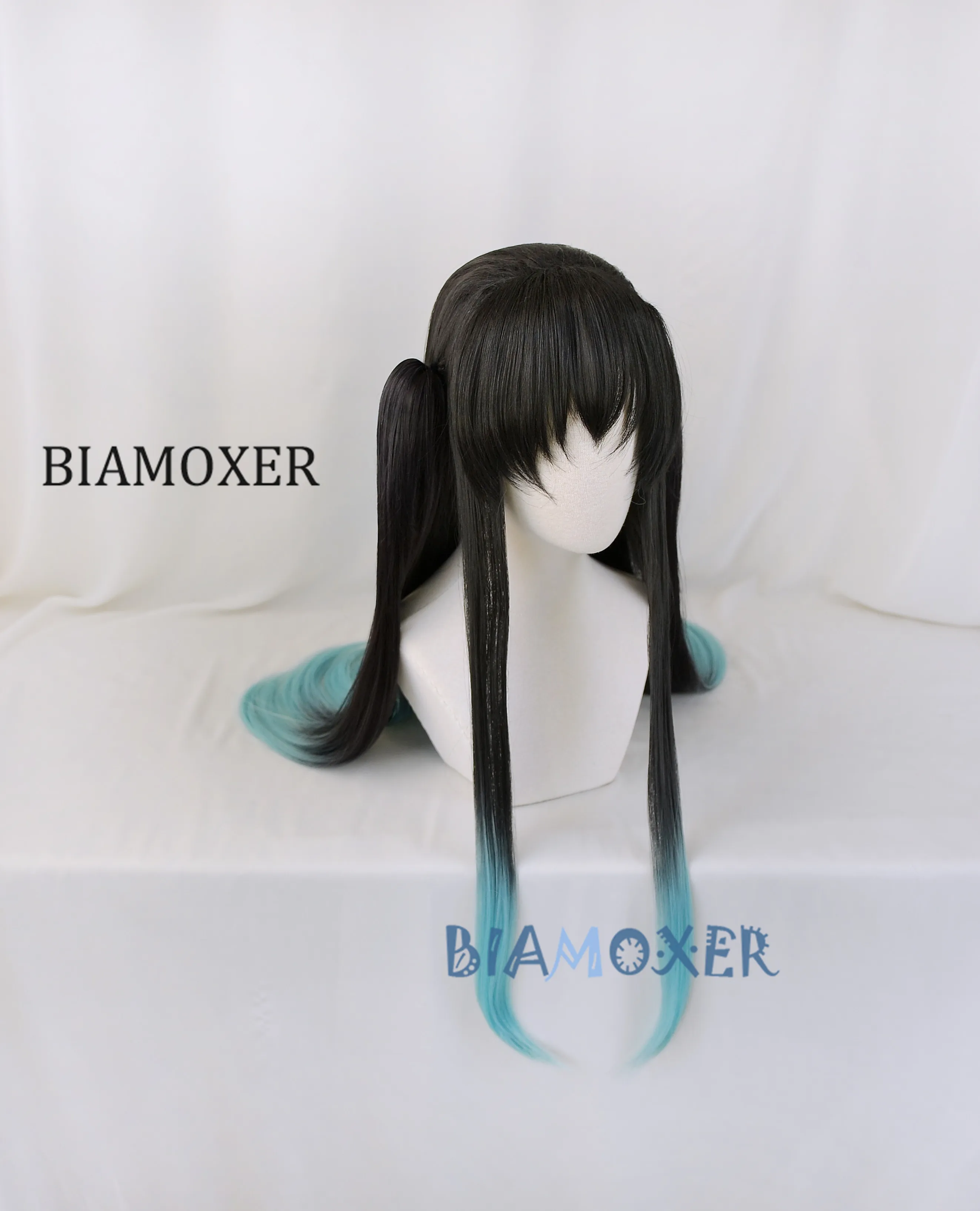 

Demon Slayer Kimetsu no Yaiba Tomioka Tokitou Muichirou Wig Cosplay Costume Men Women Heat Resistant Synthetic Hair Wigs