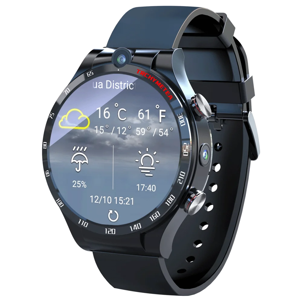 LOKMAT APPLLP4 4G Full Netcom Smart Watch Smartwatch 1.6 inch 4G+128G GPS WIFI Dual Camera Heart Rate Monitor Smart Watch Phone