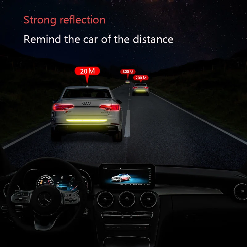 Автомобильные отражающие наклейки авто Предупреждение льная лента отражающая