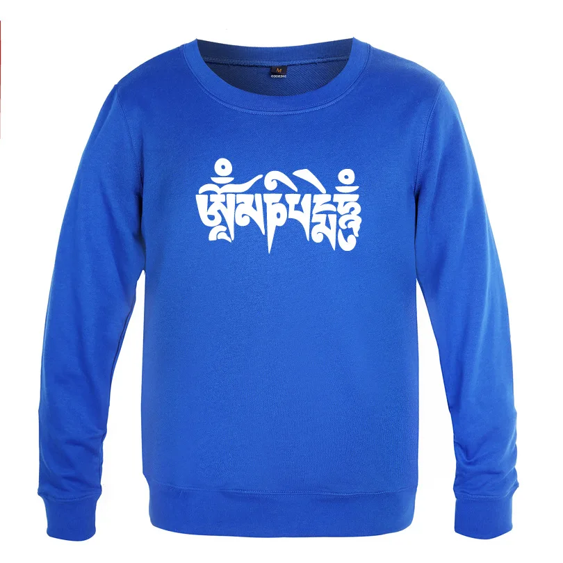 

Buddhism Thangka Printed Sweatshirts Men Spring Autumn Long Sleeve O-Neck Pullover Casual Male Streetwear Sport Hoodies Coat