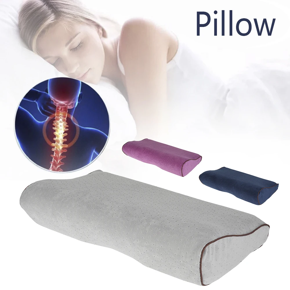 

Memory Foam Bedding Pillow Neck protection Slow Rebound Memory Foam Butterfly Shaped Pillow Health Cervical Neck
