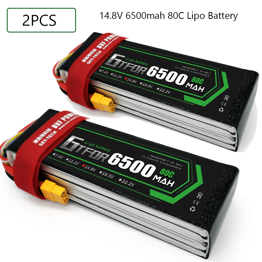 GTFDR RC батарея 14 8 V 6500MAH 80C 160C 4S XT60 EC5 XT90 DEANS XT150 Lipo Автомобиль Лодка Самолет
