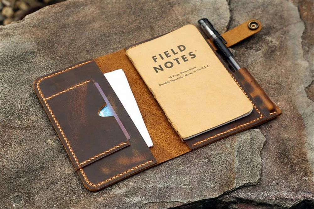 Персонализированный кожаный чехол кошелек/мужской Карманный для