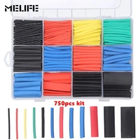164270300328560750pcs heat shrink tube kit heat shrink tubing wire cable shrinking assorted polyolefin insulation sleeving