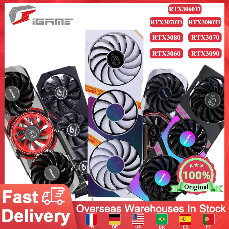 

Colorful iGame Graphics Card RTX 3090 3080Ti 3080 3070Ti 3070 3060Ti 3060 3050 8G/10G/12G/24G GDDR6 GDDR6X Brand New Video Card