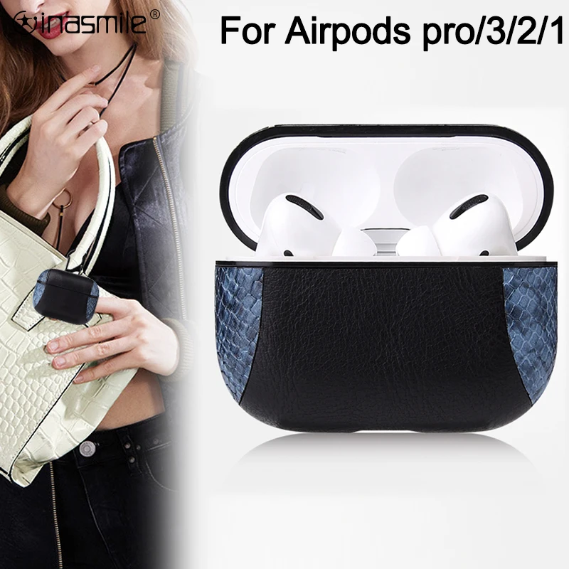 Великолепный кожаный чехол для наушников Apple AirPods Pro с ремешком для AirPods 3 2 1, защитный чехол от ударов.