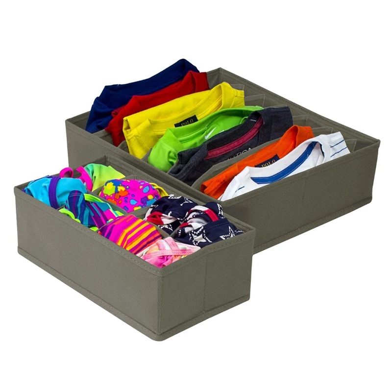 Складной разделитель выдвижных ящиков 4 предмета нижнее белье органайзеры для