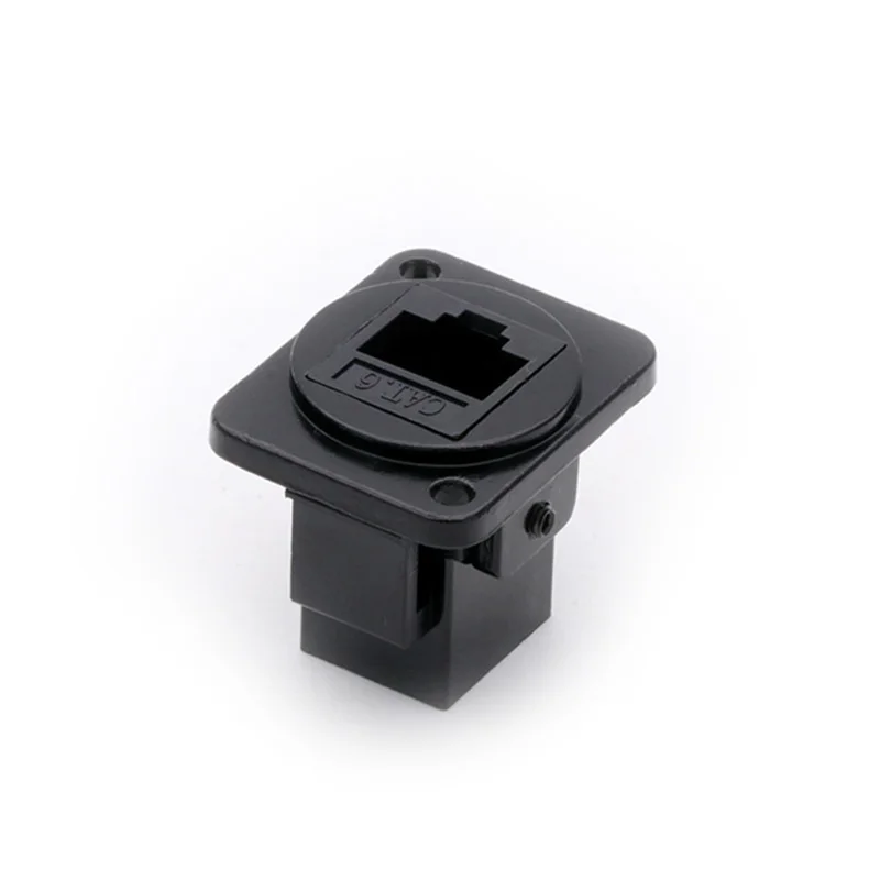 50 шт. RJ45 разъем CAT.6 D Тип 8P8C металлический корпус + медные шпильки Панель Крепления