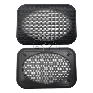 Защитная решетка для динамика, декоративная металлическая сетка, для дома и автомобиля, 4x6 дюймов, черный + черный