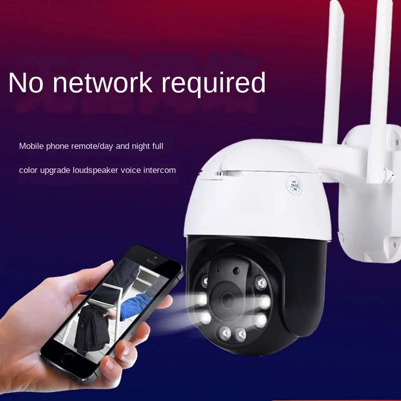 Камера наружного видеонаблюдения купольная поворотная сетевая беспроводная