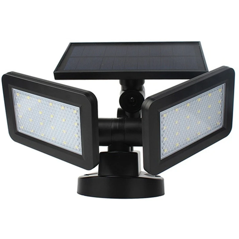 

Dual Head Solar Powered Motion Sensor Light, 48LED Upgraded Solar Spotlights, 3Modes, Adjustable 180-Degree Rotatable