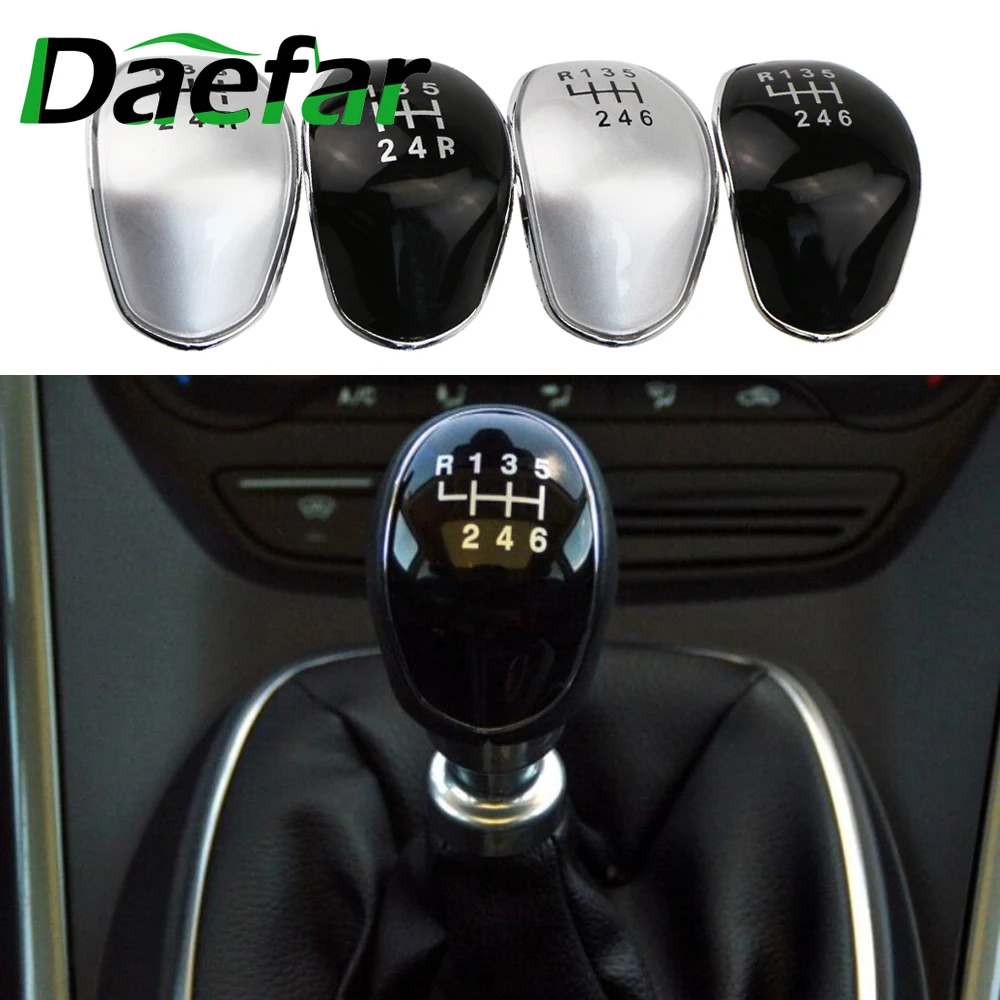 Ручка рычага переключения передач Daefar 5/6 крышка с эмблемой для Ford Focus 2 2005 2011 C Max Kuga