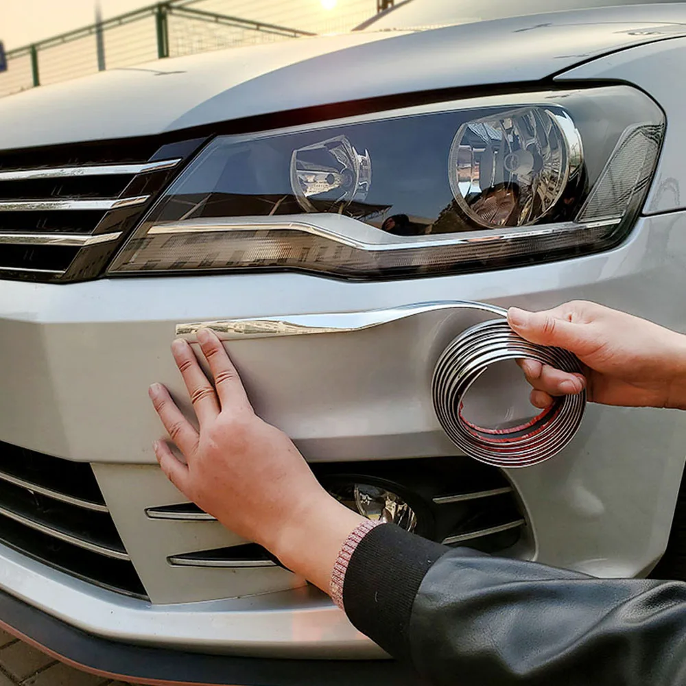 

Chrome Styling Moulding Trim Strip Car Door Edge Scratch Protector Cover 3m*4mm