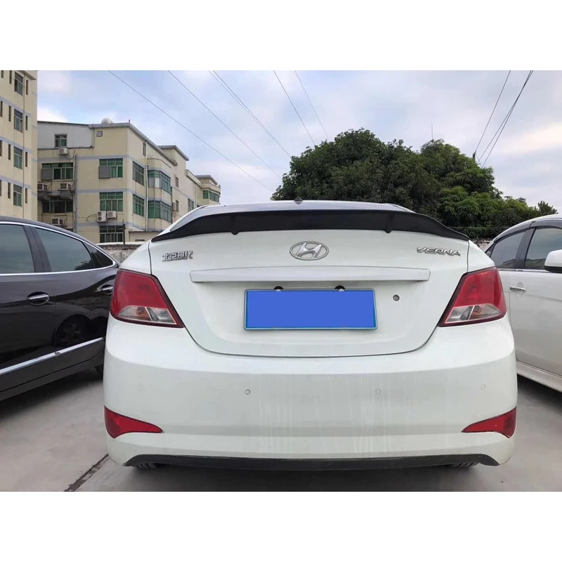 Спойлер для hyundai Verna/hyundai Accent 2010-2016 углеродного волокна/FRP сзади в виде буквы R