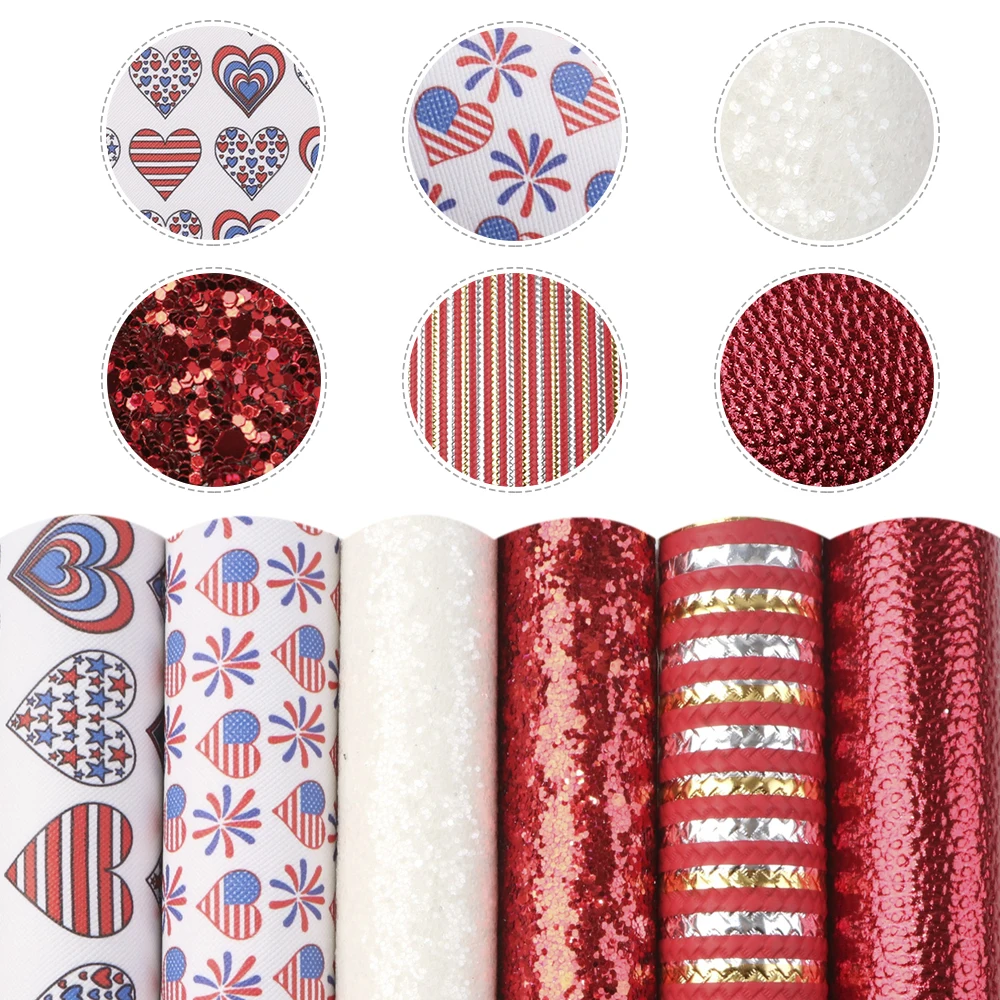 Дэвид аксессуары 6 шт./компл. 20*33 см июля 4th из искусственной кожи в стиле пэчворк