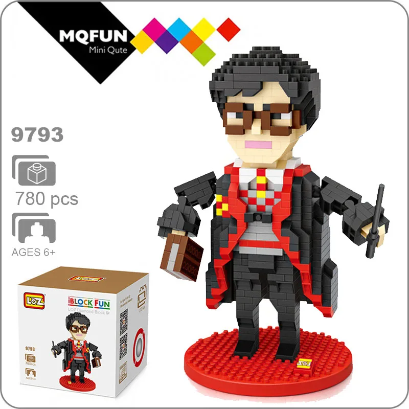 Блоки LOZ персонаж аниме волшебник кино фигурка блок пластиковая сборка игрушки