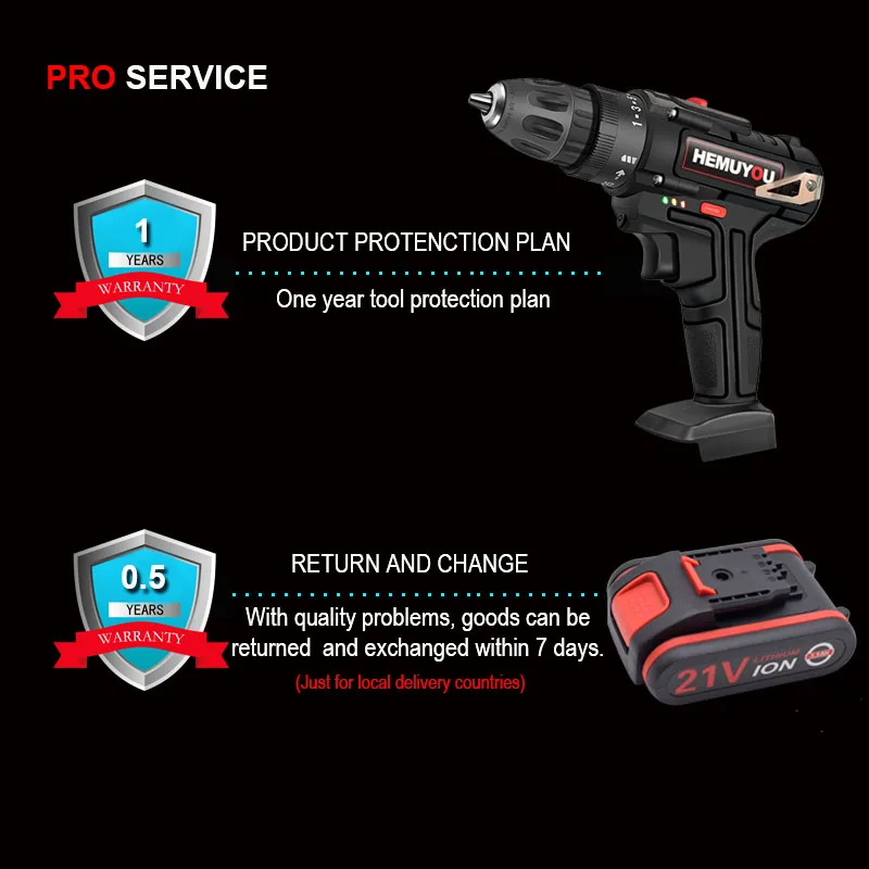 Аккумуляторная дрель шуруповерт 21 в с литиевой батареей|Электрические дрели| |