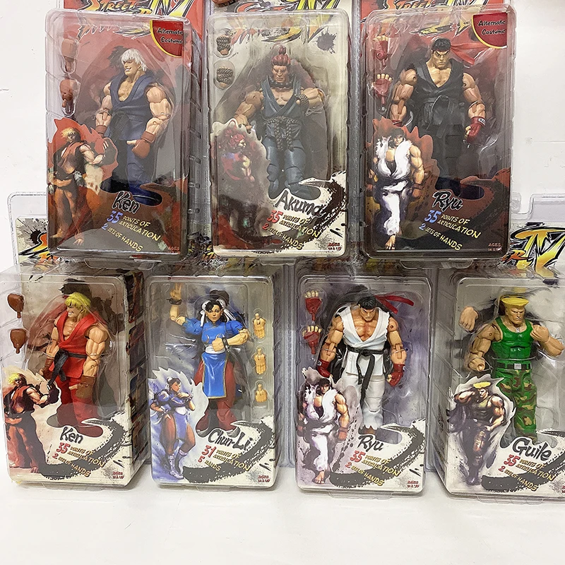 NECA Ken Guile Hoshi Ryu Akuma Gouki ПВХ фигурка Коллекционная модель игрушки|Игровые фигурки и