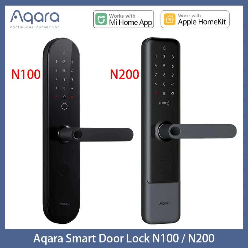 Умный дверной замок Aqara N100 & N200 Bluetooth пароль NFC карта дистанционное управление
