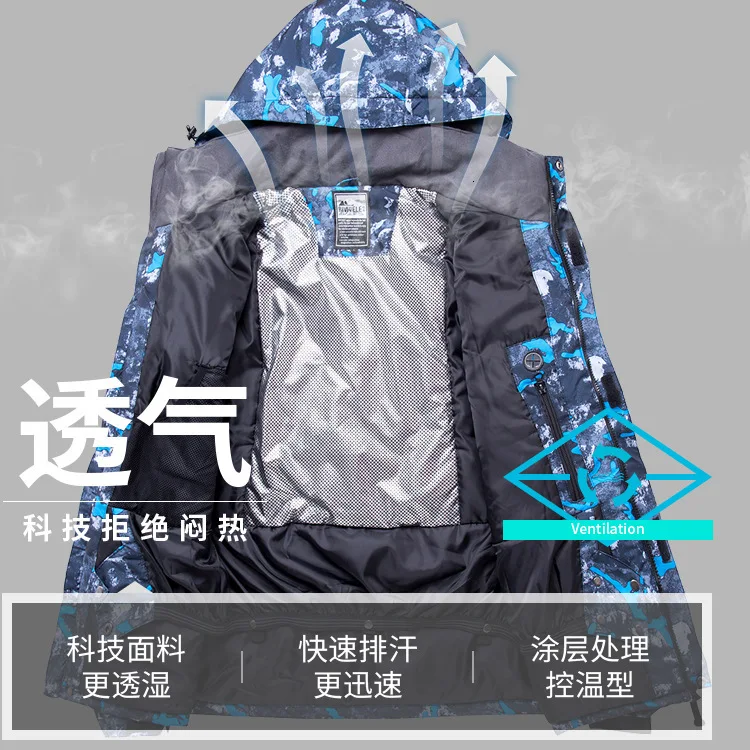 

New Hot Plus Size Winter Ski Jacket Men Waterproof Windproof Snowboard Coat Snow Male Warm Outdoor Mountaining Sport Skiing Suit