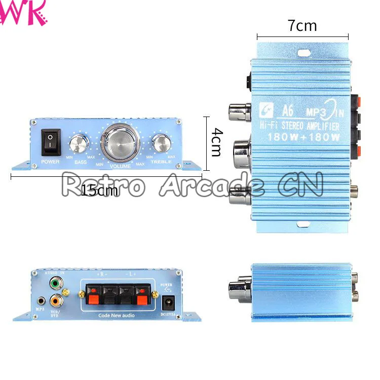 Hi Fi аудио стерео усилитель аркадная игровая машина|arcade game machine|game machineamplifier arcade |