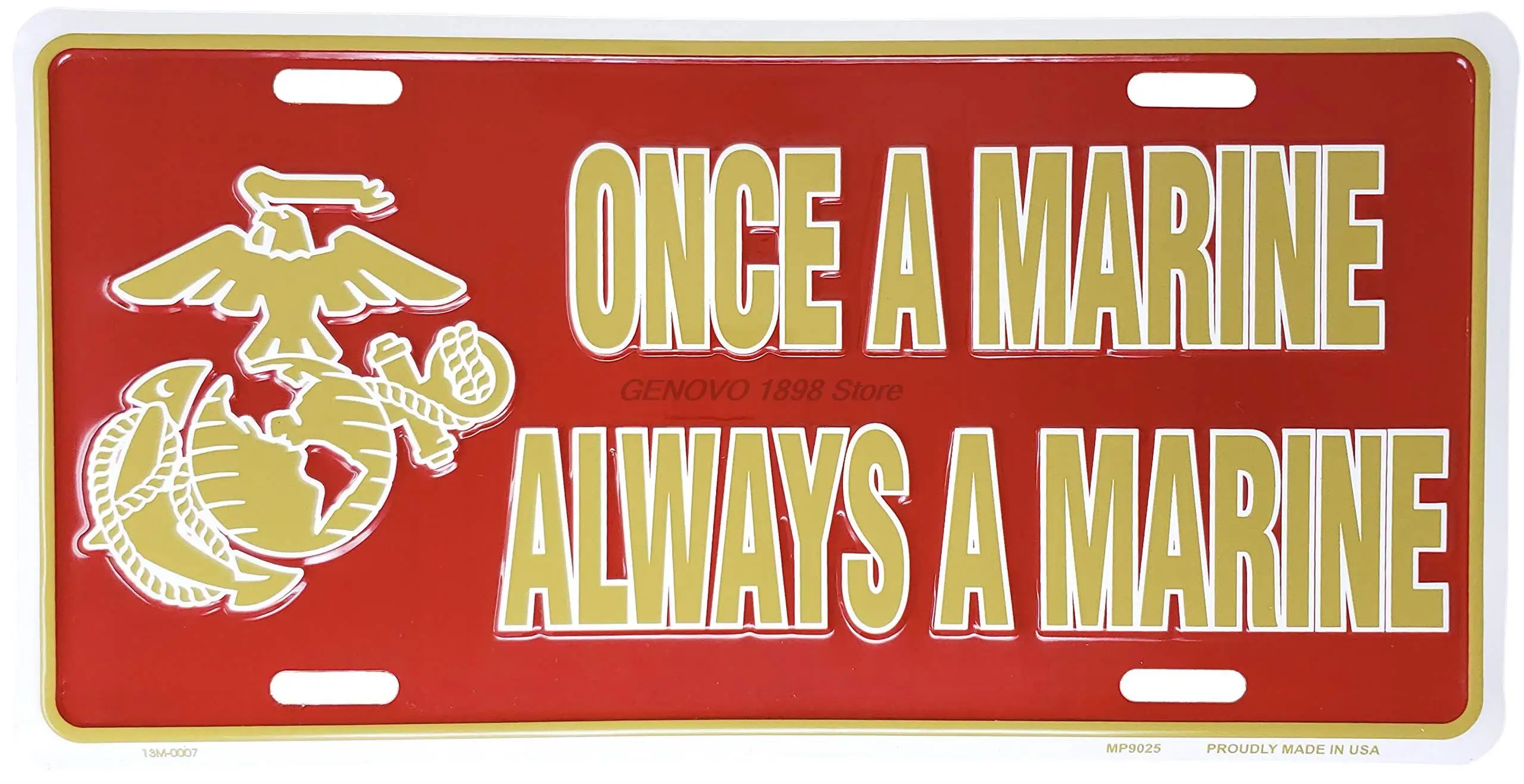 

Ramson's Imports Once a Marine Always a Marine License Plate