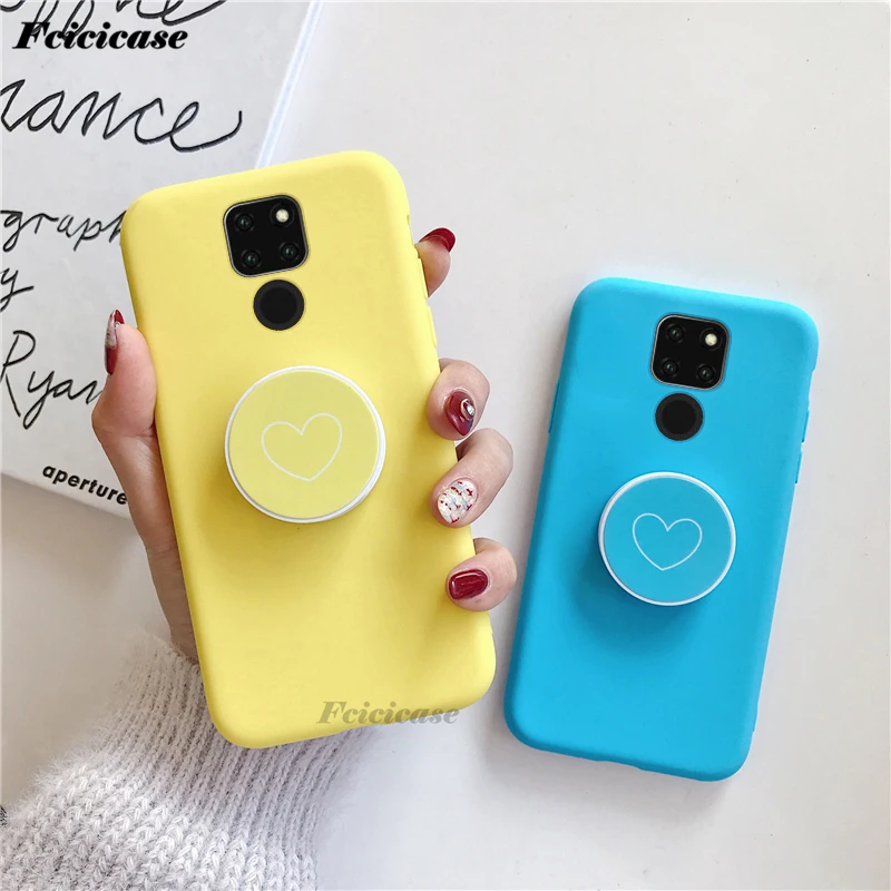 Матовый Силиконовый чехол Mate 20 с подставкой в форме сердца для Huawei 20|Бамперы| |
