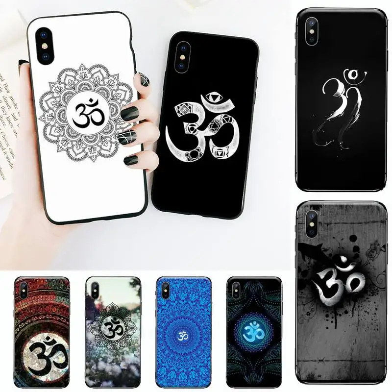 

Aum Om Namaste Symbol Zen Yoga Phone Case for iPhone 11 12 mini pro XS MAX 8 7 6 6S Plus X 5S SE 2020 XR