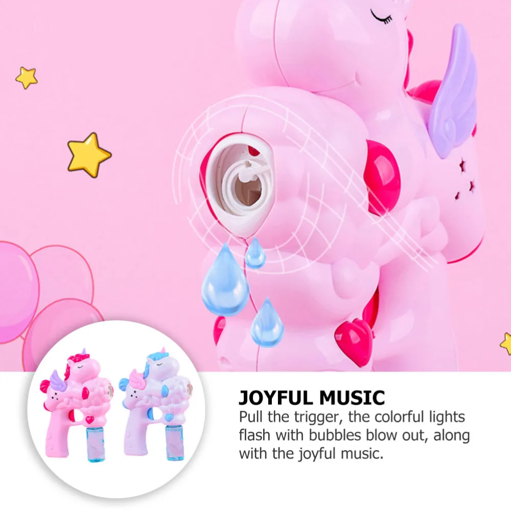 

2Pcs/Set Kids Bubble Machine Electric Bubble Maker Child Bubble Blower
