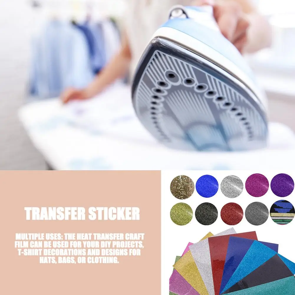 

DIY Clothing print Film 30X25cm Heat Transfer Bronzing Sheets Craft print Film T-shirt clothing hat jeans hot stamping film