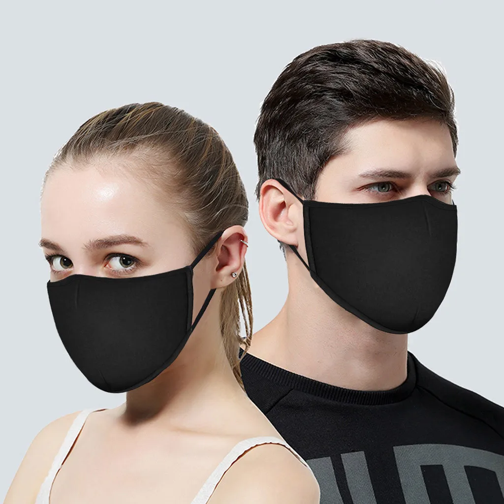 

Breathable Face Mask Mascarilla Mascarar For Skin Care Anti-dust Black Mouth Unisex Cotton Anime Mask For Cycling Camp Masque