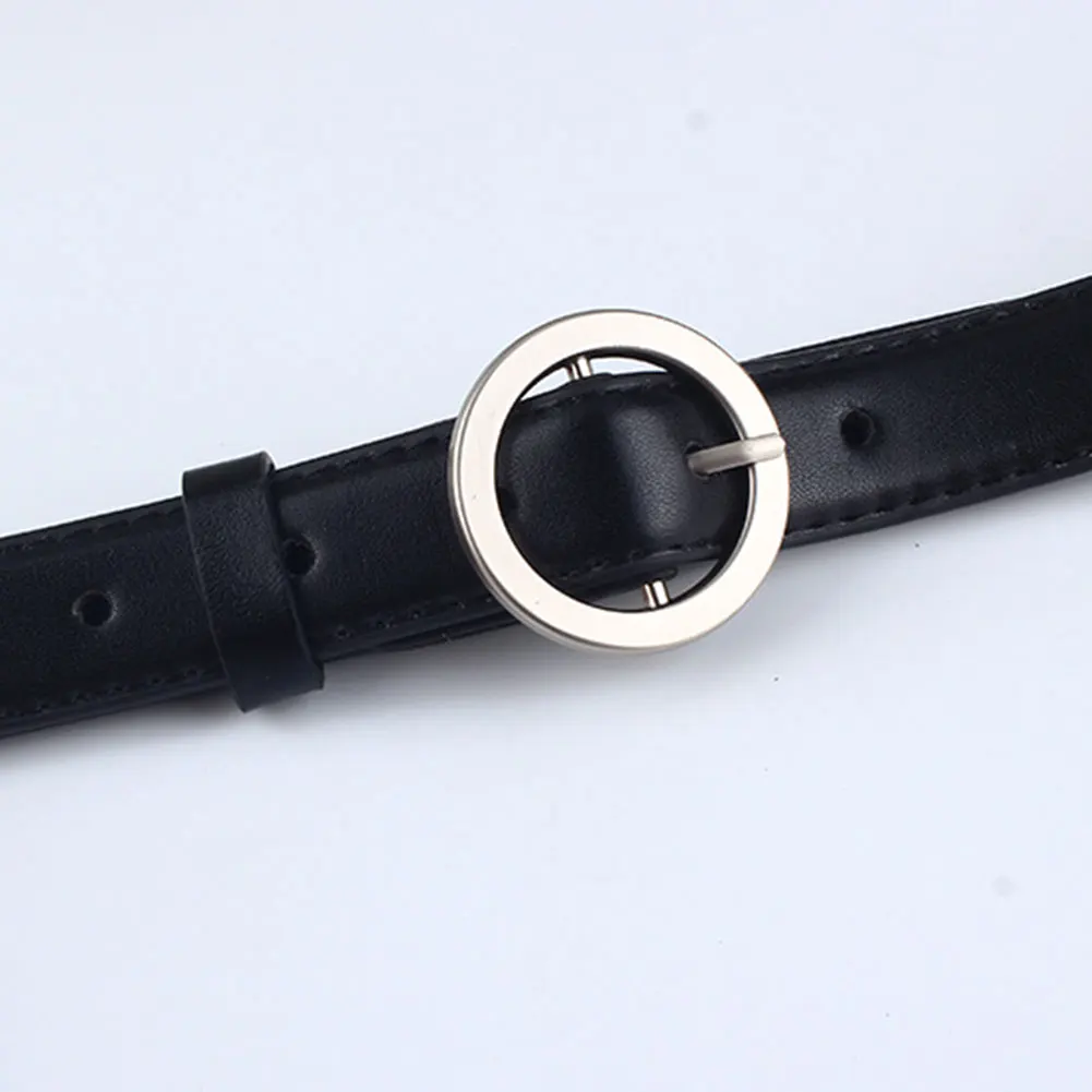 

Fashion PU Leather Waist Belt Metal Buckle Casual Waistband Strap for Women SWD889