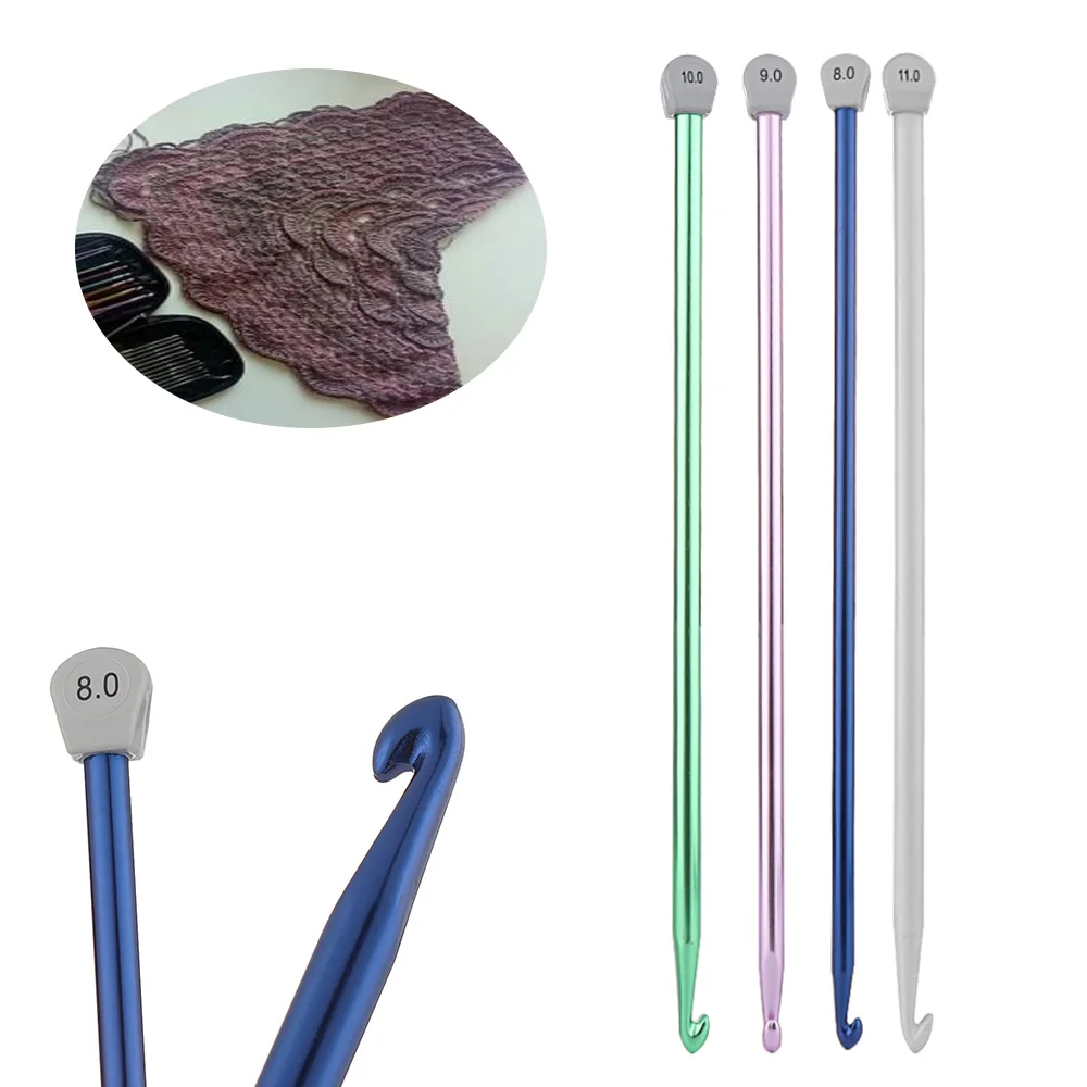 14 размеров разноцветные рыболовные крючки алюминиевые для вязания 2 5 мм 11