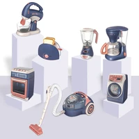 1pcs pretend play mini simulation kitchen toys light up sound blue household appliances toy for kids children boy girl