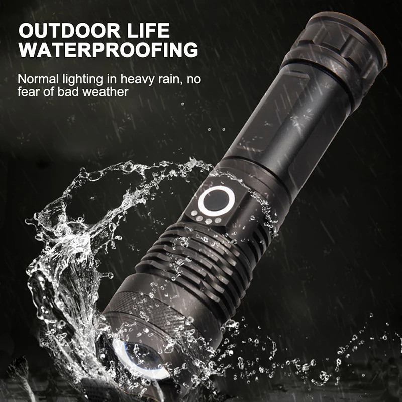 Водонепроницаемый яркий светодиод фонарик высокой мощности Факел 26650/16850/3 * AAA