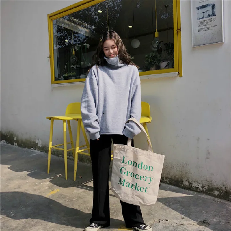 Женские толстовки в Корейском стиле толстый бархатный пуловер высокого качества